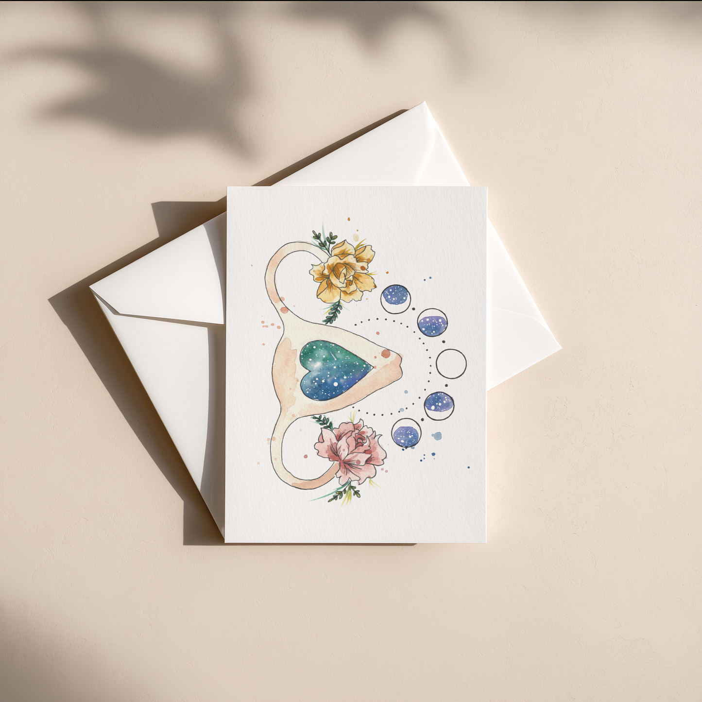 UTERUS IN BLOOM Greeting Card