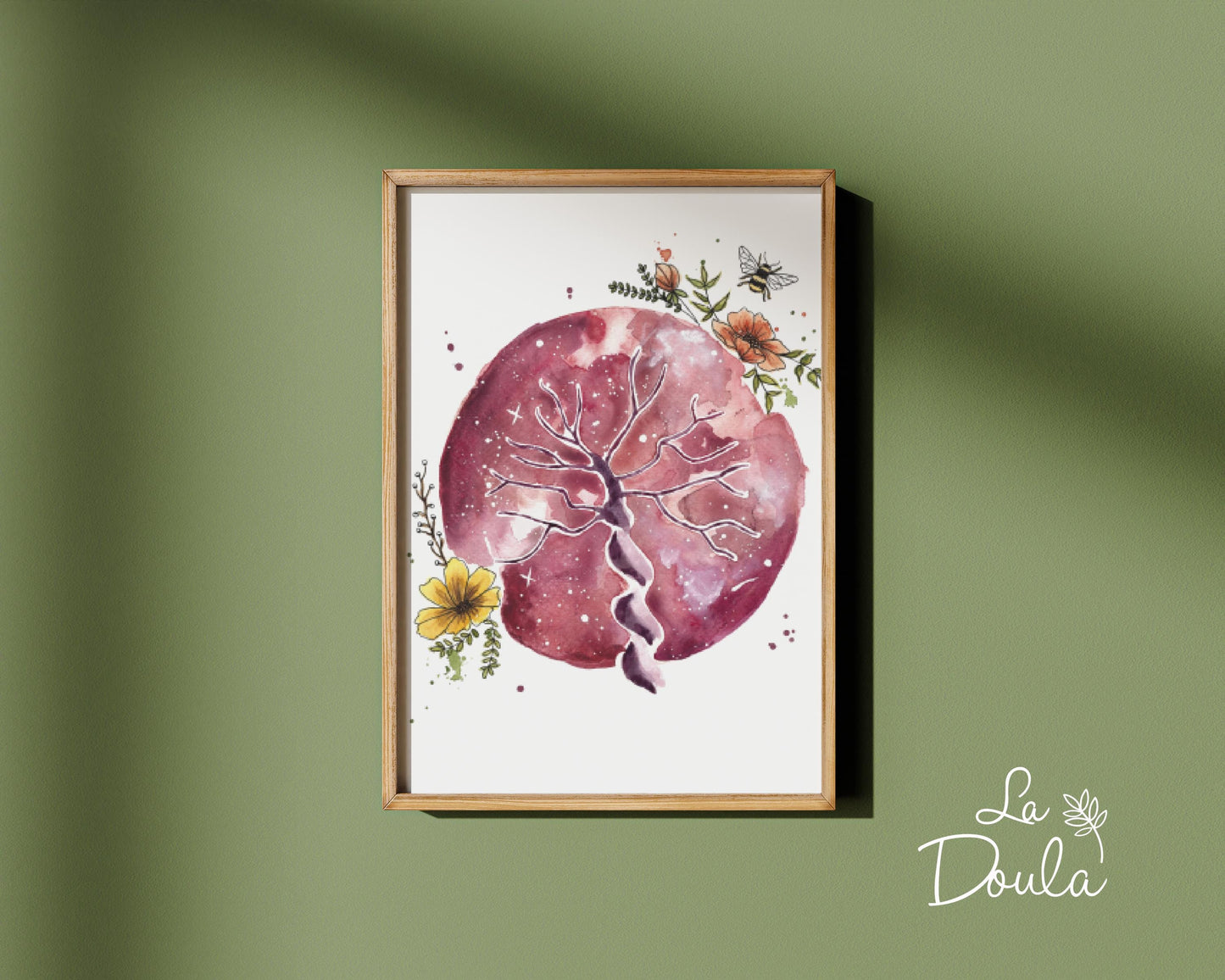 Watercolor print THE PLACENTA