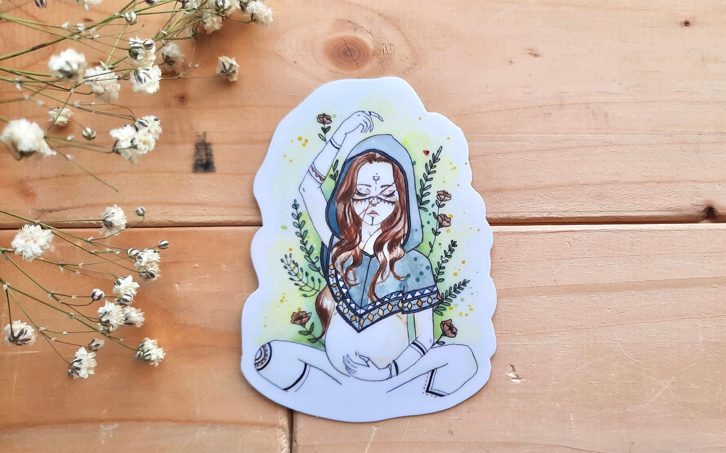 Waterproof vinyl sticker WOLF MOTHER
