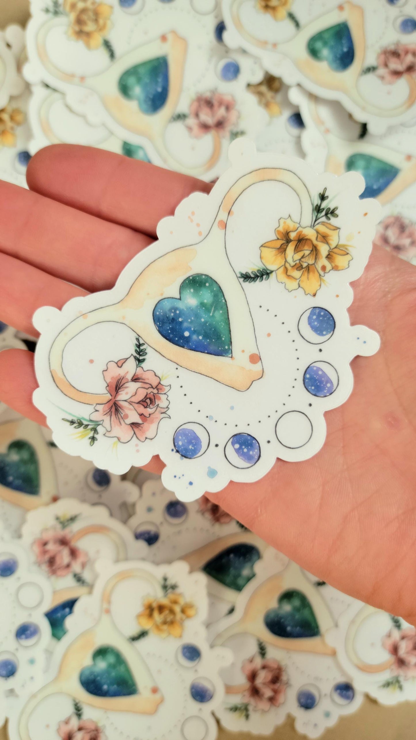 Waterproof vinyl sticker UTERUS IN BLOOM