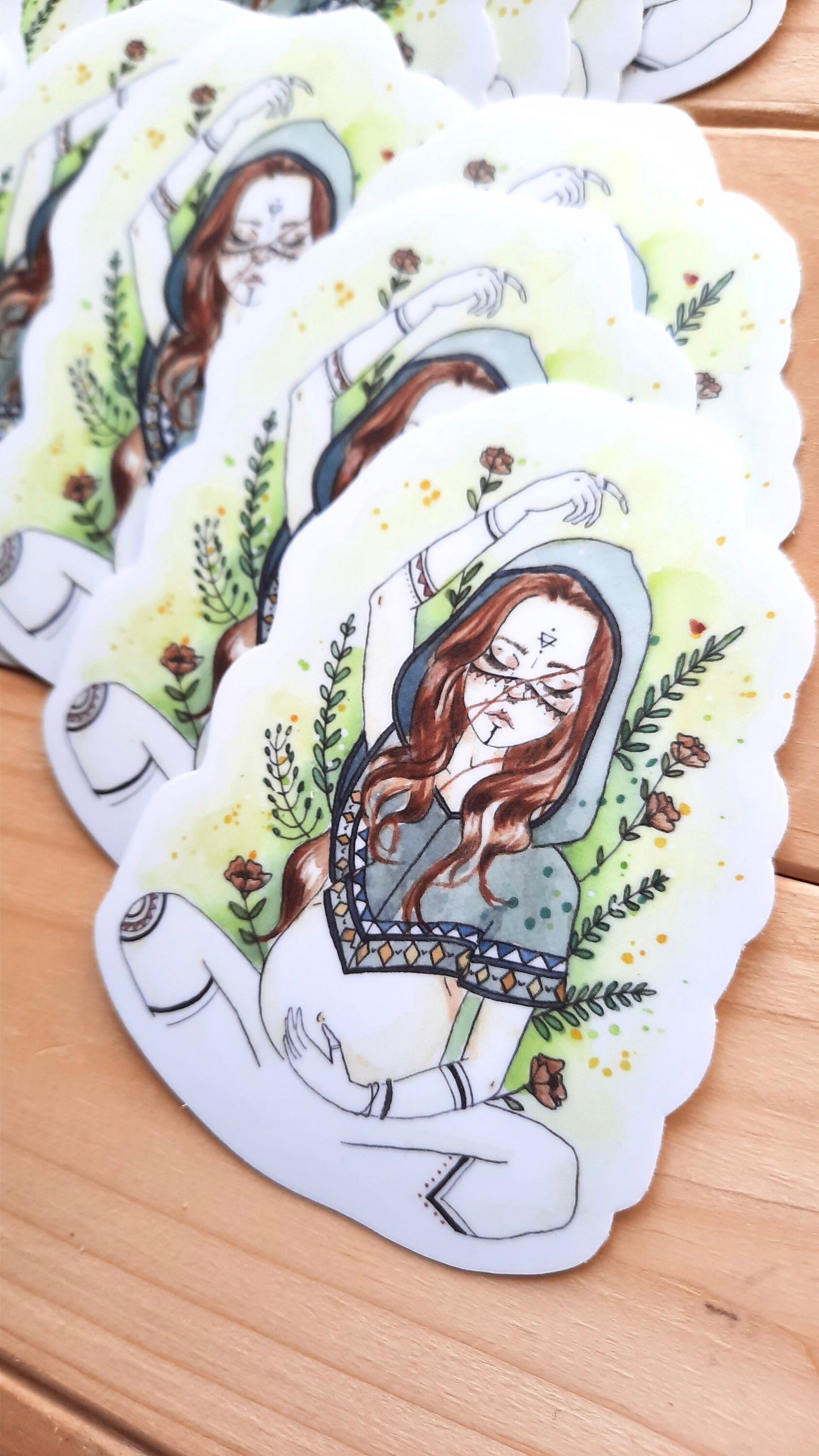 Waterproof vinyl sticker WOLF MOTHER