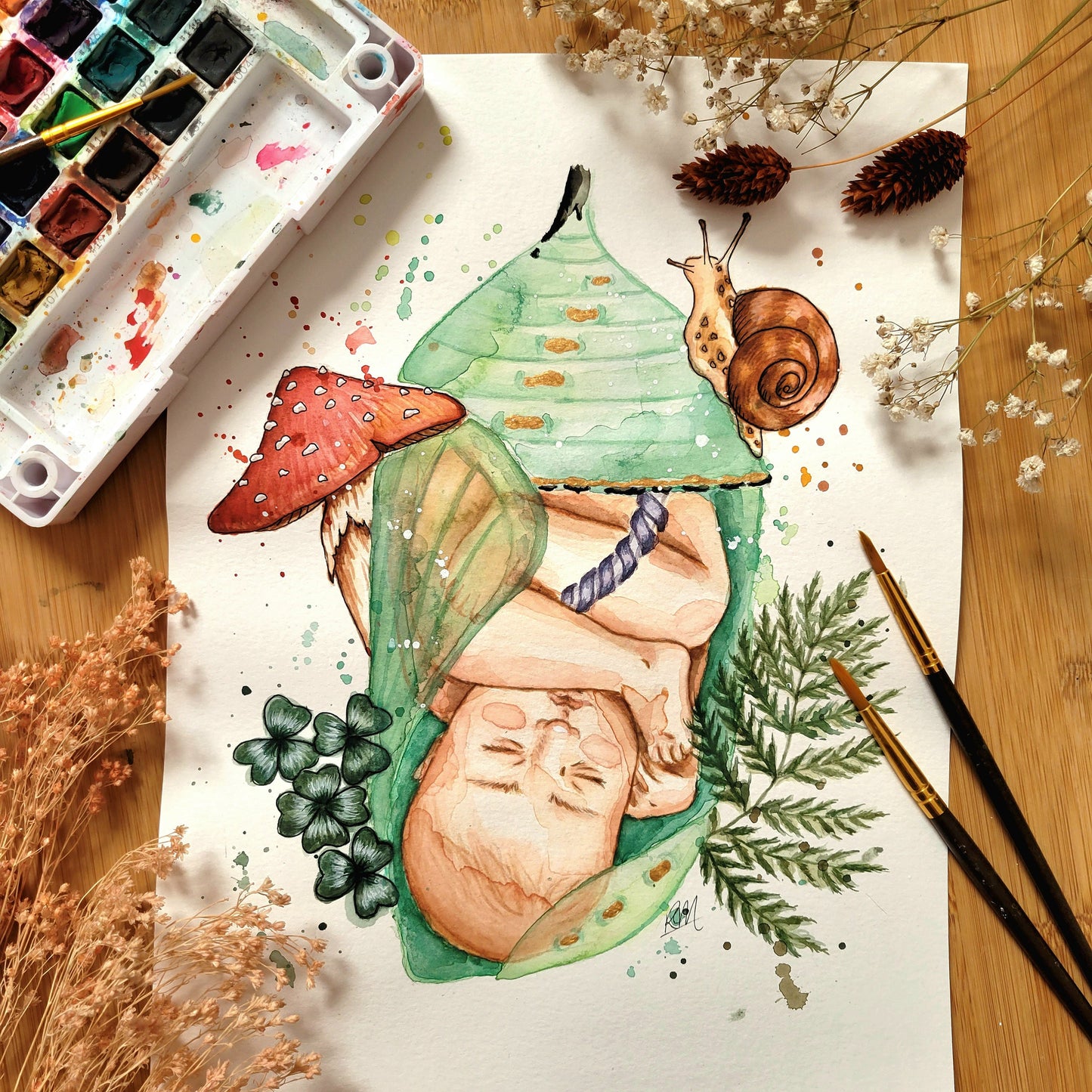 Affiche Aquarelle LITHA