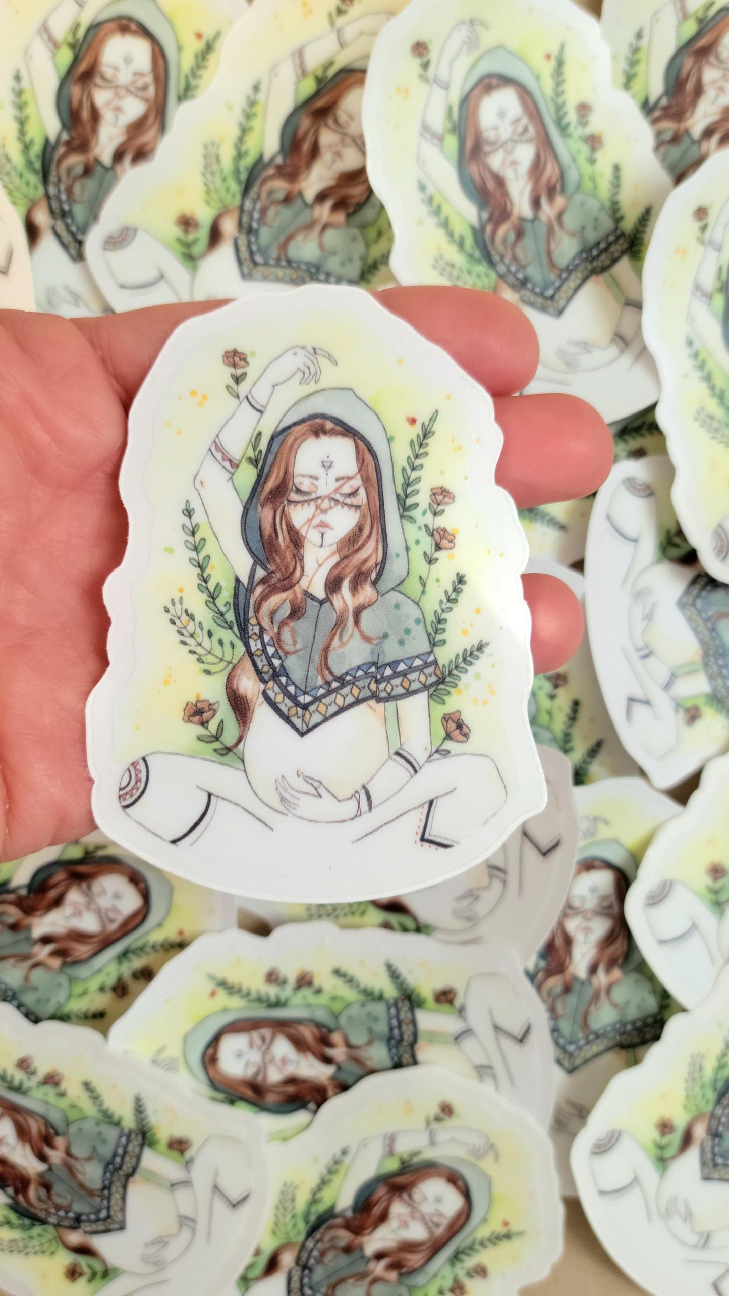 Waterproof vinyl sticker WOLF MOTHER
