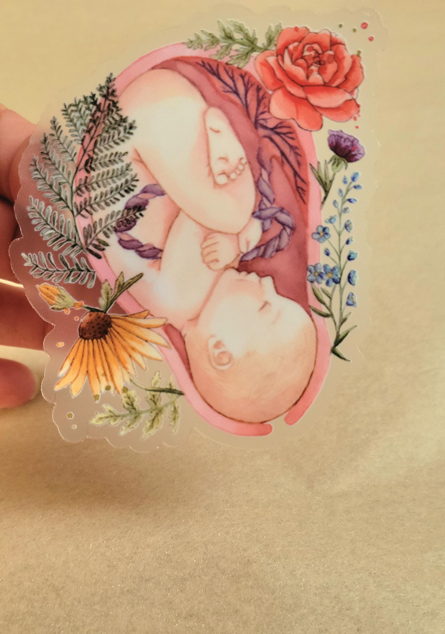 IN UTERO waterproof vinyl sticker