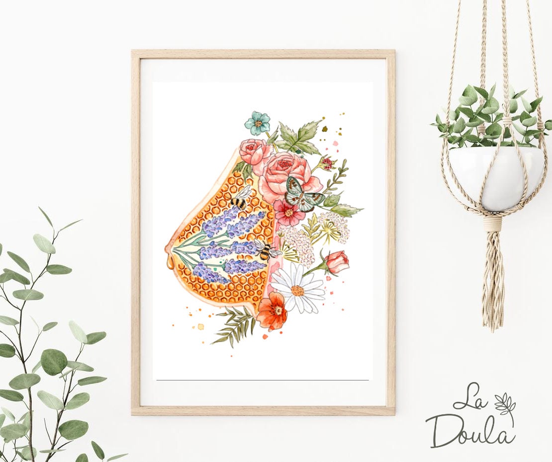 Affiche aquarelle OR LIQUIDE