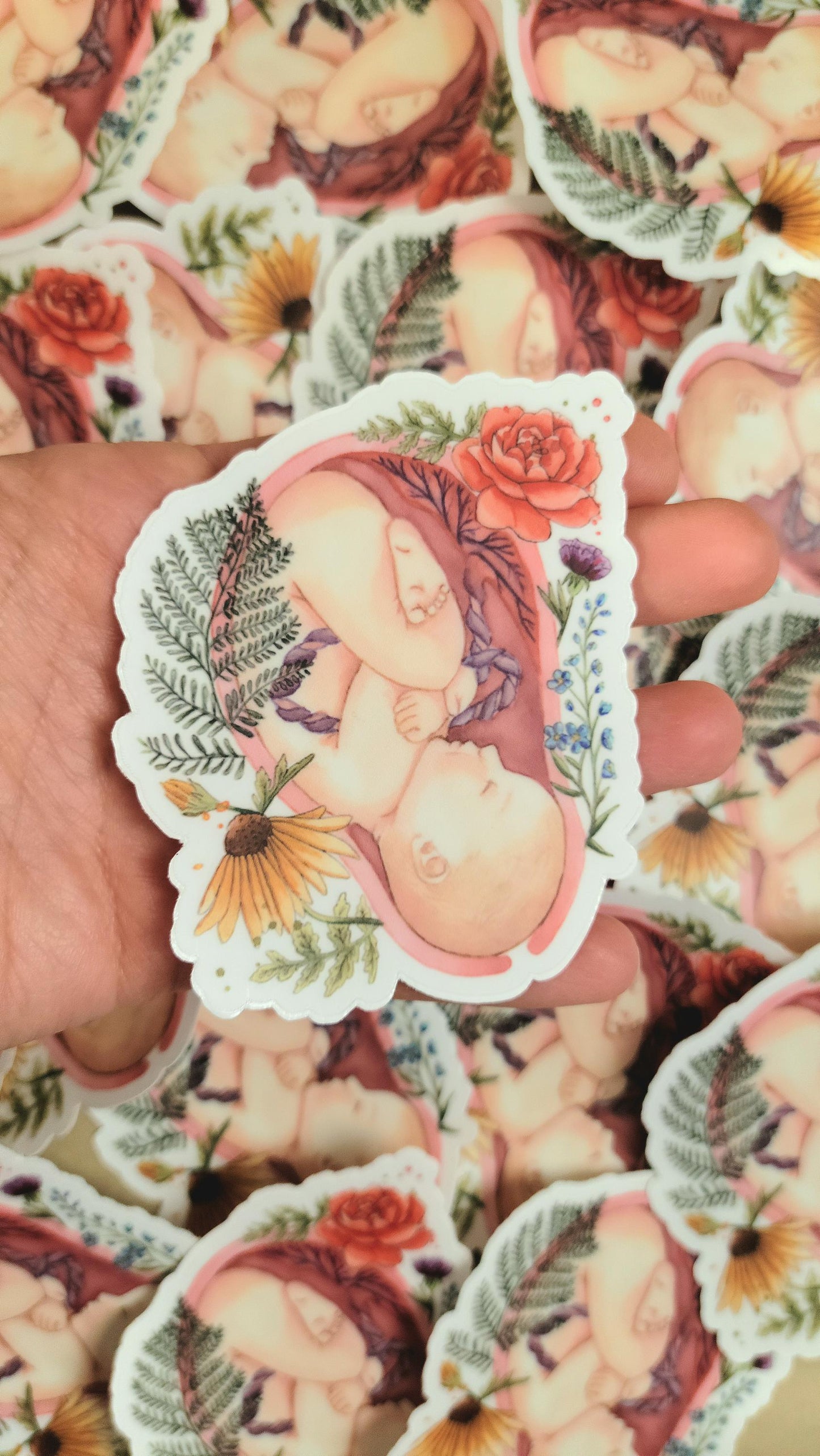 IN UTERO waterproof vinyl sticker