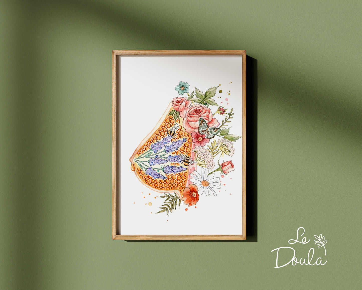 Affiche aquarelle OR LIQUIDE