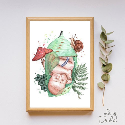 Affiche Aquarelle LITHA