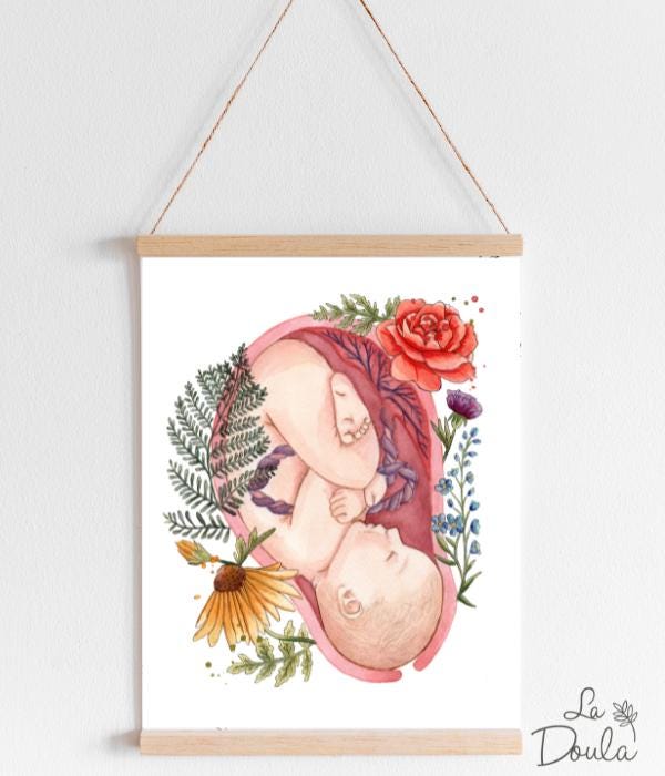 IN UTERO watercolor poster