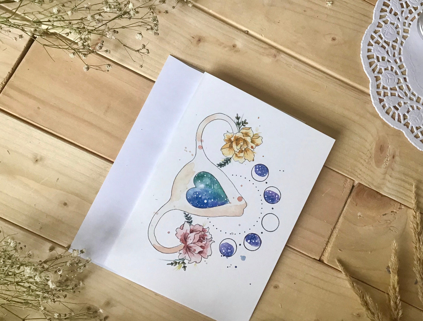 UTERUS IN BLOOM Greeting Card