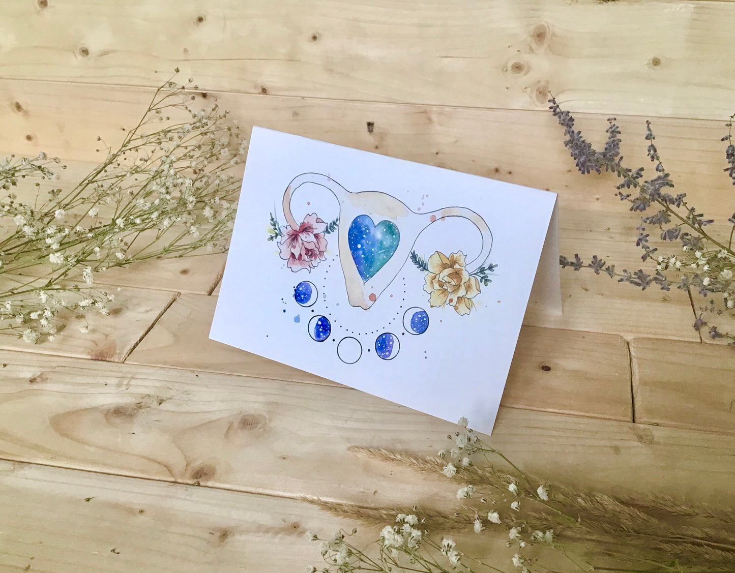 UTERUS IN BLOOM Greeting Card