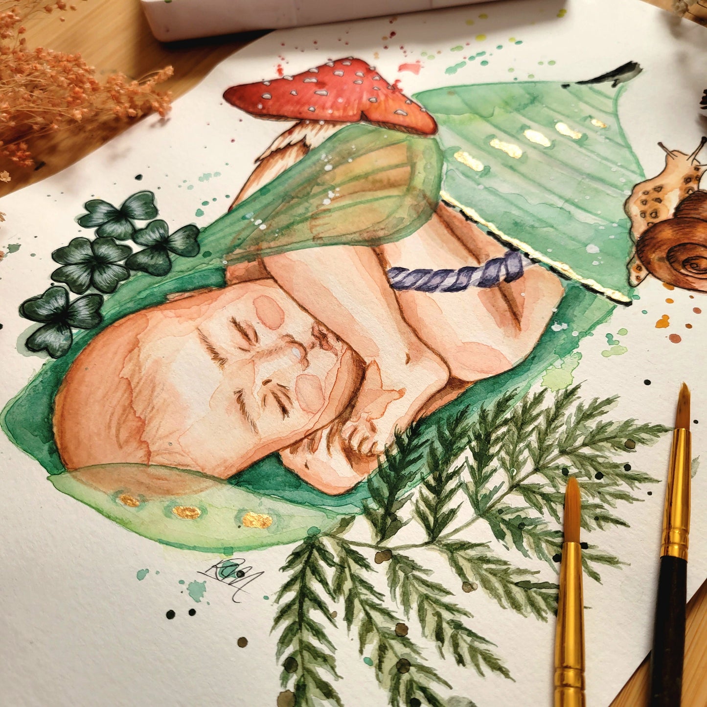 Affiche Aquarelle LITHA