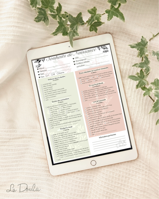 Birth Plan Checklist