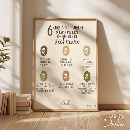 Affiche DIMINUER RISQUES DÉCHIRURES