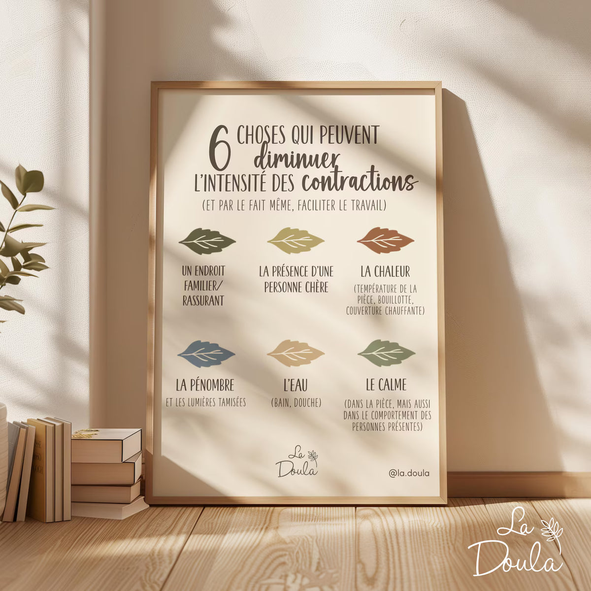 Affiche DIMINUER INTENSITÉ CONTRACTIONS