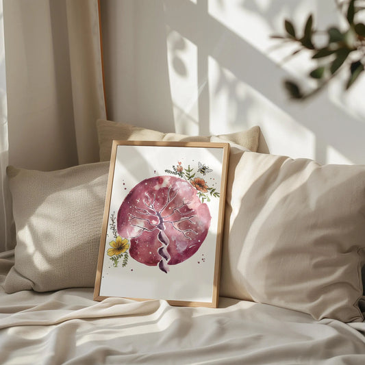 Watercolor print THE PLACENTA