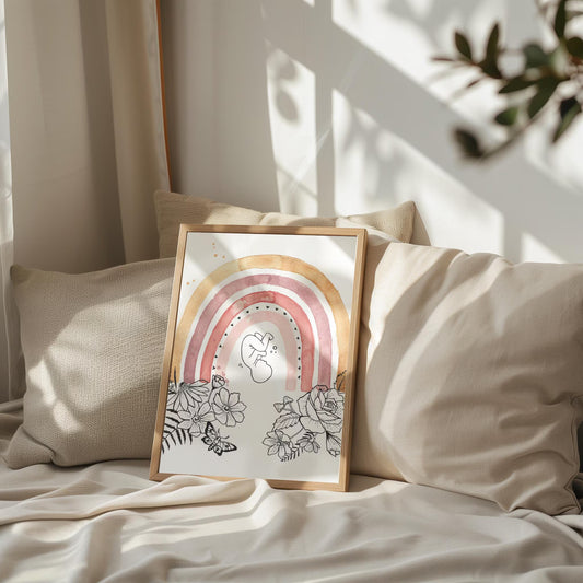 Watercolor print RIGHT PLACE, RIGHT TIME
