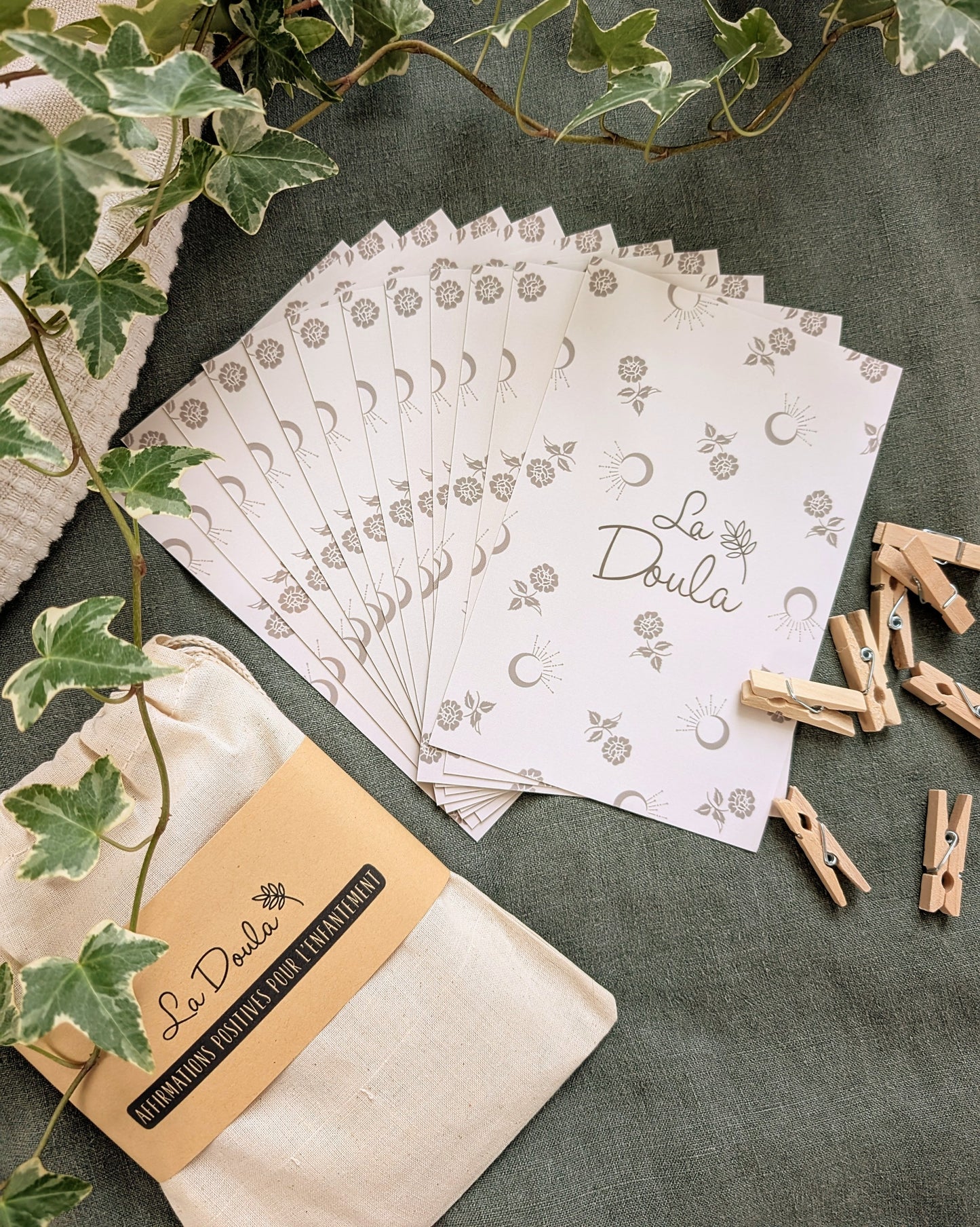 Cartes Affirmations Positives pour l'Enfantement