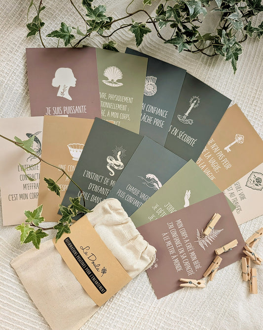 Positive Affirmation Cards for Childbirth